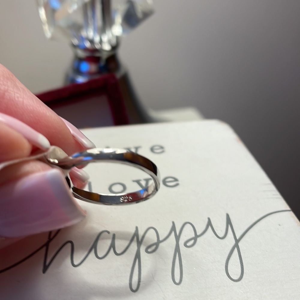 Rare Imported Natural Paraiba .925 Sterling Silver Ring - Picture 5 of 6